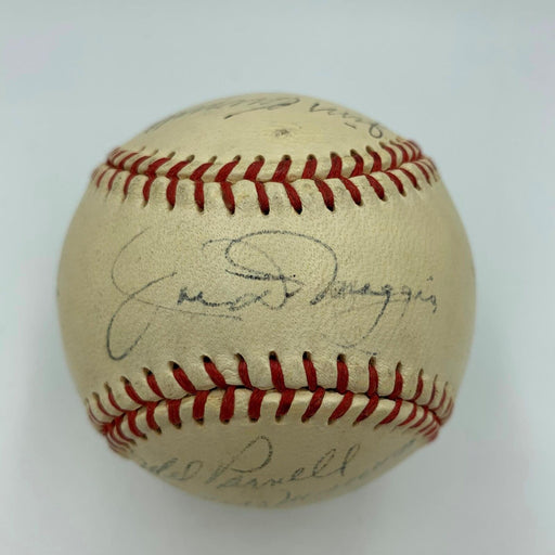1951 All Star Game Team Signed Baseball Joe Dimaggio & Nellie Fox With JSA COA