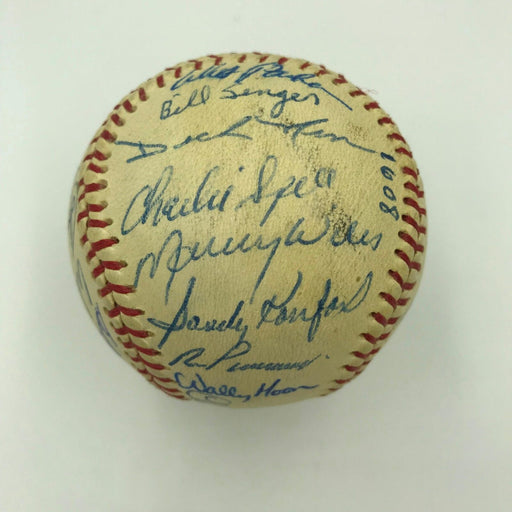 1963 Los Angeles Dodgers World Series Champs Team Signed Baseball 29 Sig JSA COA