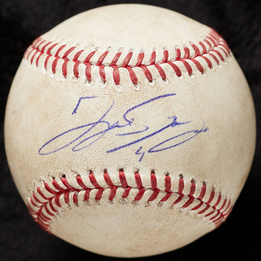 George Springer Debut First Game Ever Signed Game Used Baseball JSA COA & MLB