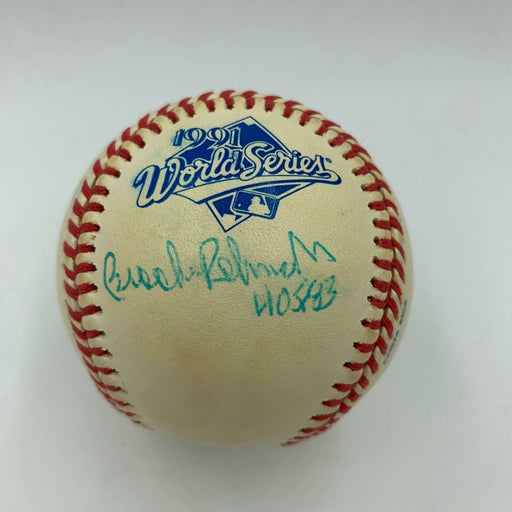 Rare Brooks Robinson HOF 1983 Signed 1991 World Series Baseball With JSA COA