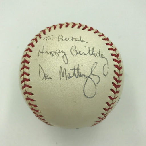 1980's Don Mattingly Signed Autographed American League Baseball JSA COA
