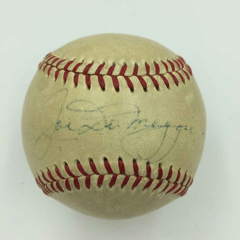 1940's Joe Dimaggio Playing Days Signed American League Harridge Baseball JSA