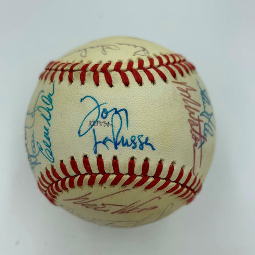 1989 Oakland A's Athletics World Series Champs Team Signed WS Baseball PSA DNA