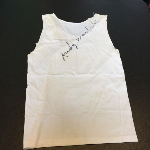 Extraordinary Andy Warhol Signed Autographed Actual Worn Art T-shirt JSA COA