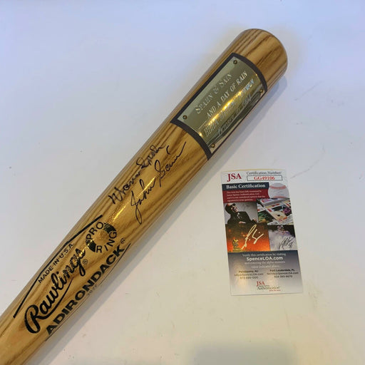 Warren Spahn & Johnny Sain Signed Special Edition Signed Baseball Bat JSA COA