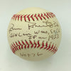 Rare Robin Roberts HOF 1976 Signed Heavily Inscribed Stat Baseball PSA DNA COA