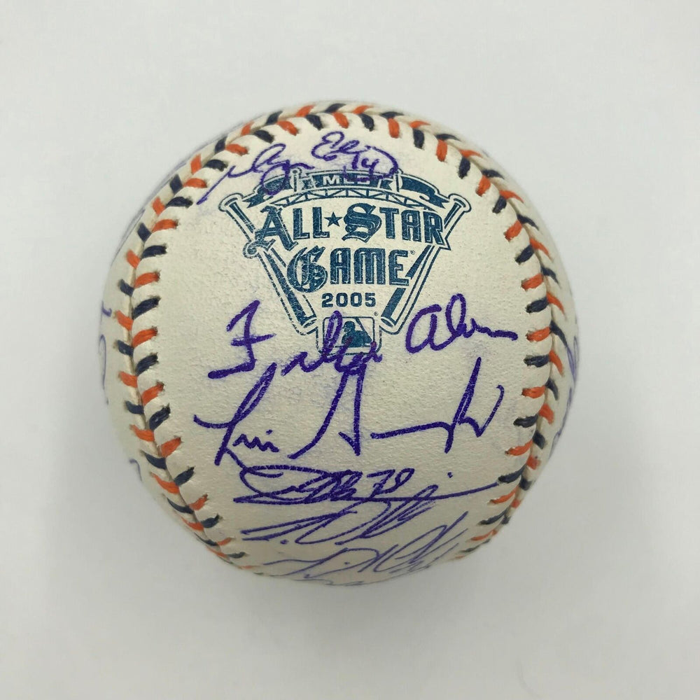 2005 All Star Game Team Signed Baseball Albert Pujols 35 Sigs MLB Authenticated