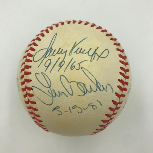 Rare Perfect Game Club Signed Inscribed Baseball Sandy Koufax 7 Sigs PSA DNA COA