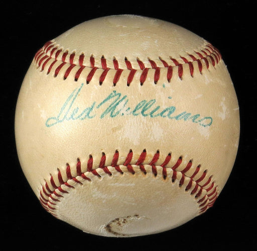 1940's Ted Williams Playing Days Single Signed American League Baseball PSA DNA