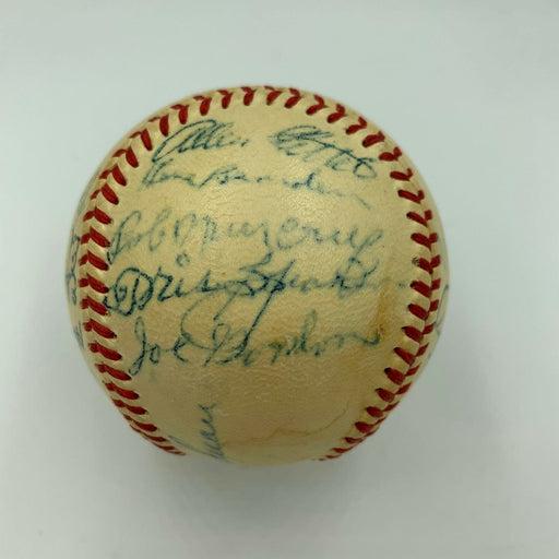 Incredible 1948 Cleveland Indians World Series Champs Team Signed Baseball JSA
