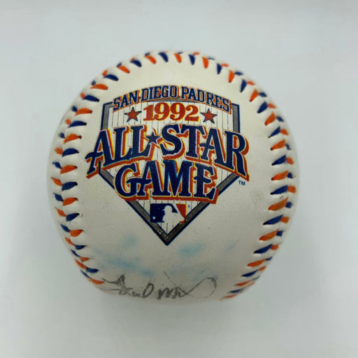 1992 All Star Game Multi Signed Baseball With Fred Mcgriff