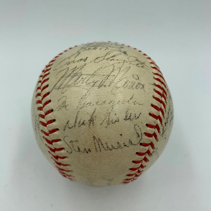 1946 St. Louis Cardinals World Series Champs Team Signed Baseball Musial JSA COA