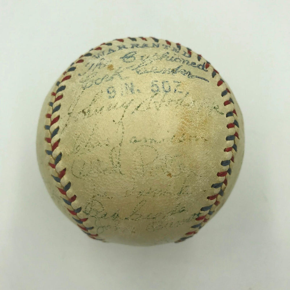 1931 Cleveland Indians Team Signed Official American League Baseball JSA COA