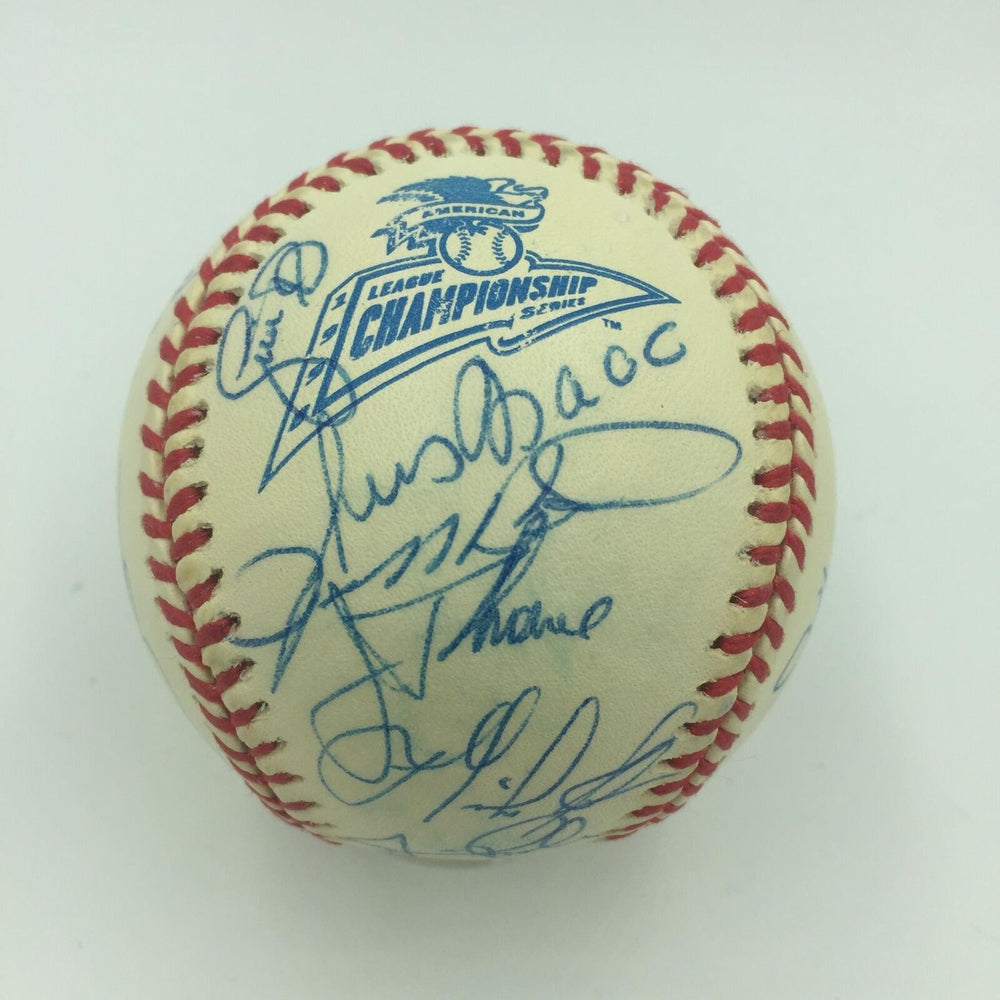 1998 Cleveland Indians Team Signed Postseason Baseball 32 Sigs Jim