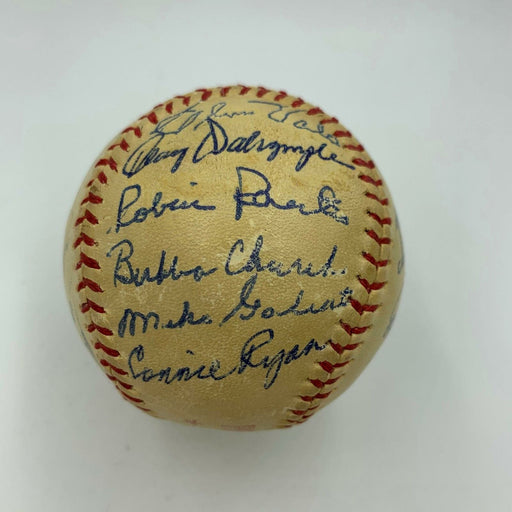 1950's Philadelphia Phillies "The Whiz Kids" Team Signed Vintage Baseball JSA
