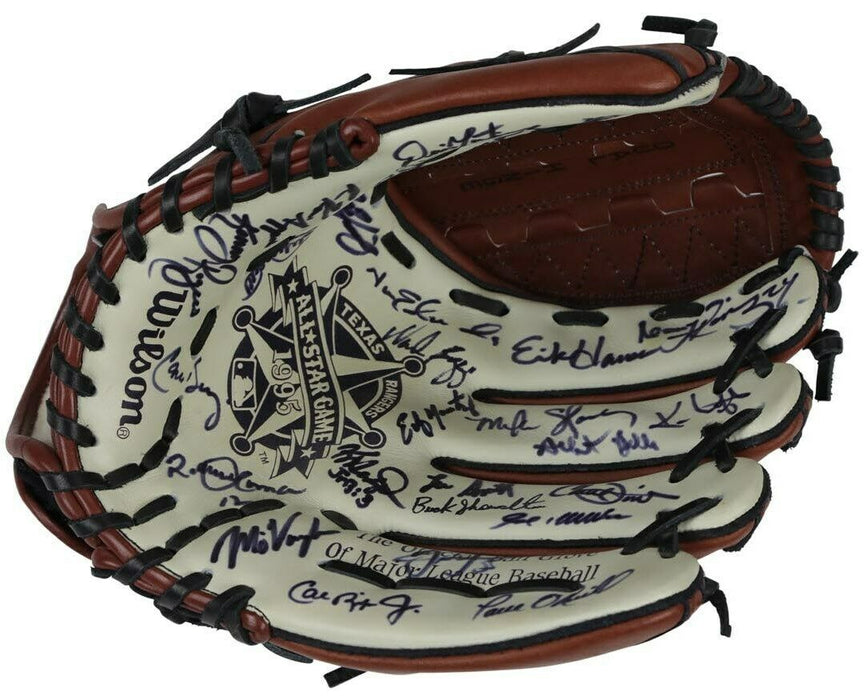 Beautiful 1995 All Star Game Signed Glove Ken Griffey Jr Kirby Puckett (28) JSA