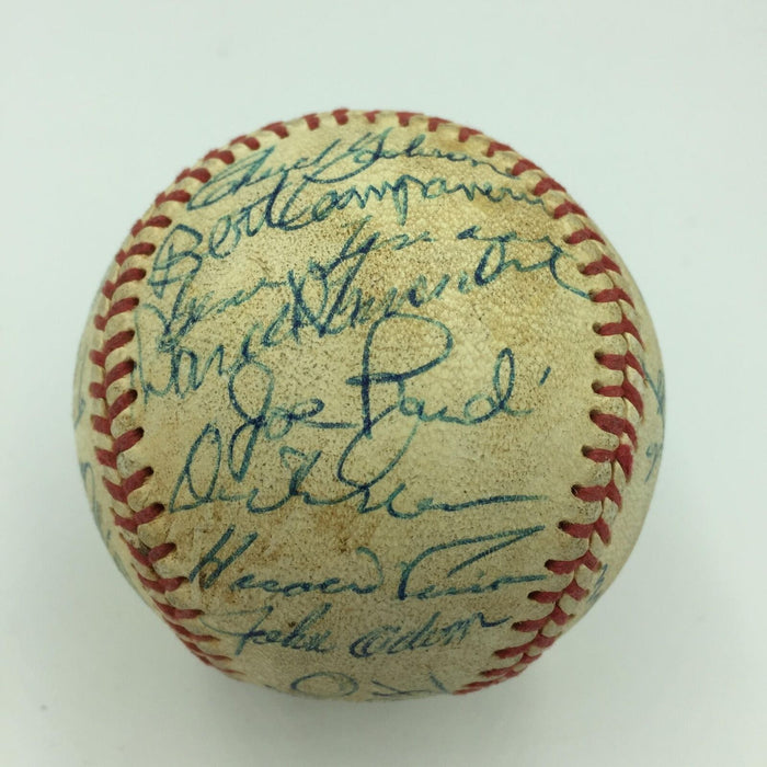 1973 Oakland A's Athletics World Series Champs Team Signed Baseball With JSA COA