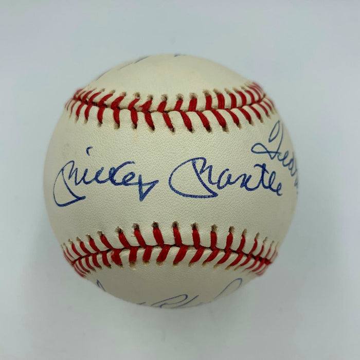 Mickey Mantle Ted Williams Carl Yastrzemski Triple Crown Signed Baseball PSA DNA
