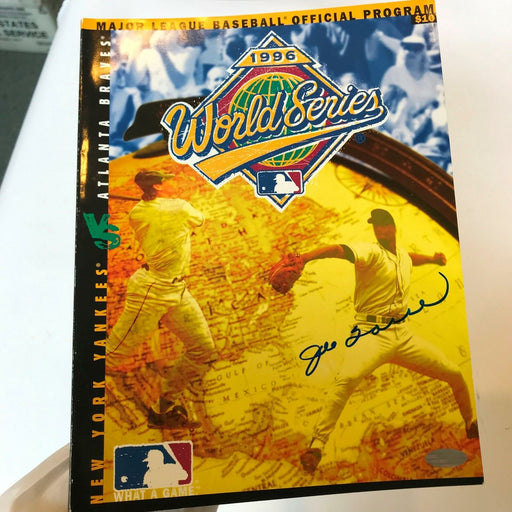 Joe Torre Signed Official 1996 Yankees World Series Program Steiner COA