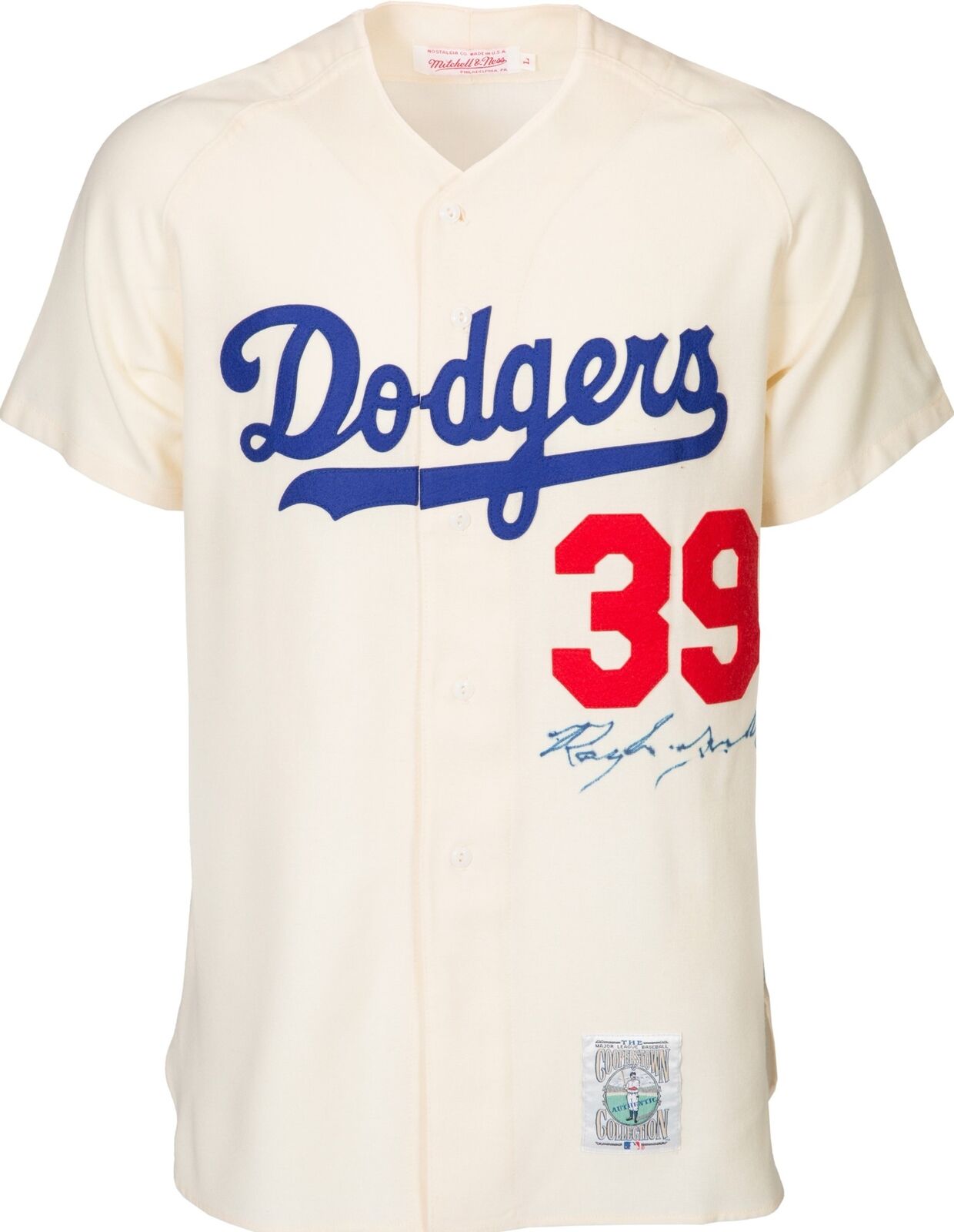 Roy Campanella Signed Authentic Brooklyn Dodgers Mitchell & Ness