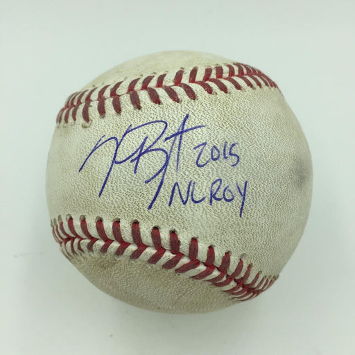 Kris Bryant 2015 ROY & Anthony Rizzo Signed Game Used Baseball MLB Authenticated