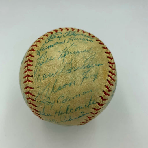 1952 Chicago White Sox Team Signed Baseball With Nellie Fox