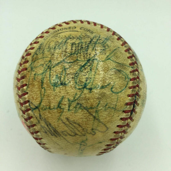 1966 Los Angeles Dodgers Team Signed Baseball Sandy Koufax Vin Scully JSA COA