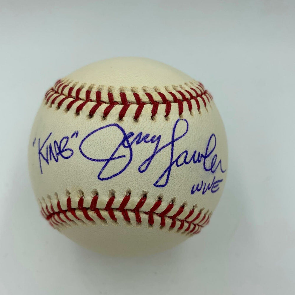 Jerry "King" Lawler WWE Signed Major League Baseball With JSA COA