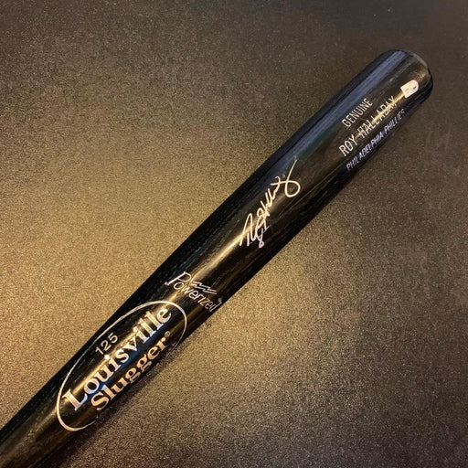 RARE Roy Halladay Signed Louisville Slugger Game Model Bat MLB Authenticated