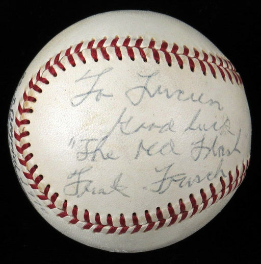 Frankie Frisch Single Signed Autographed Baseball Inscribed "The Old Flash" JSA