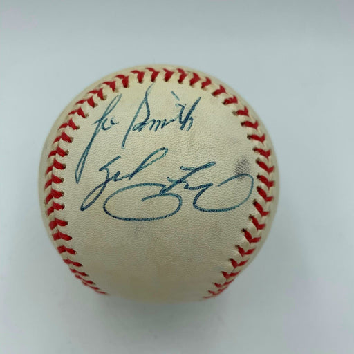 Lee Smith Multi Signed Autographed Game Used Baseball