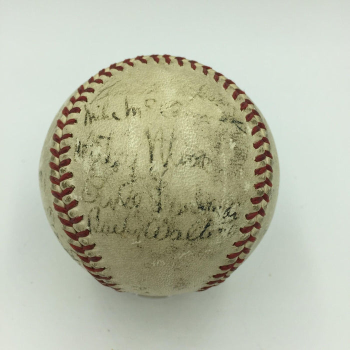 1941 Cincinnati Reds Team Signed Official National League Baseball With JSA COA