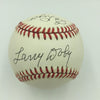 Nice Larry Doby & Ed Lopat Signed American League Baseball With JSA COA