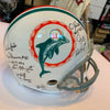 1972 Miami Dolphins Team Signed Authentic Full Size Helmet Leaf COA