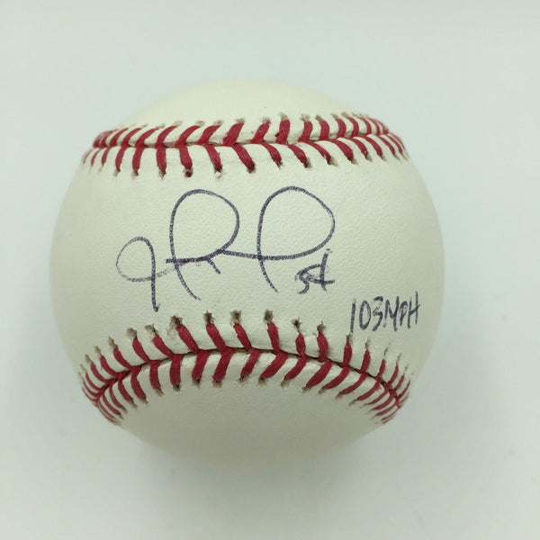 Mike MacDougal 103 MPH Pitch Signed Inscribed Official Major League Baseball