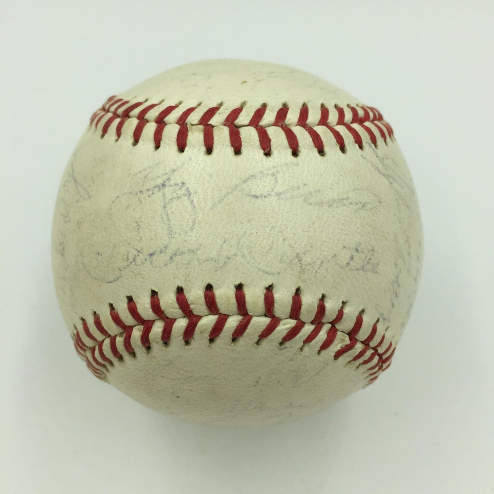 1961 Yankees World Series Champs Team Signed Baseball Mantle Roger Maris JSA COA