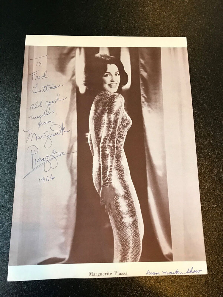 Vintage 1968 Marguerite Piazza Signed Autographed Original Photo