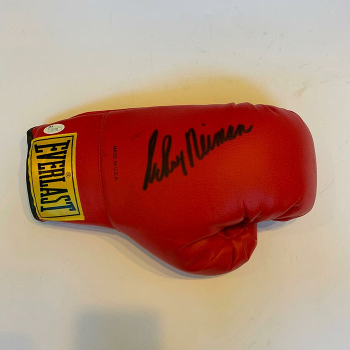Rare Leroy Neiman Signed Autographed Everlast Boxing Glove JSA Sticker