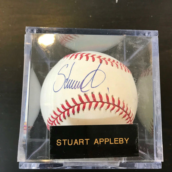 Stuart Appleby Signed Autographed Official Major League Baseball PGA Golf