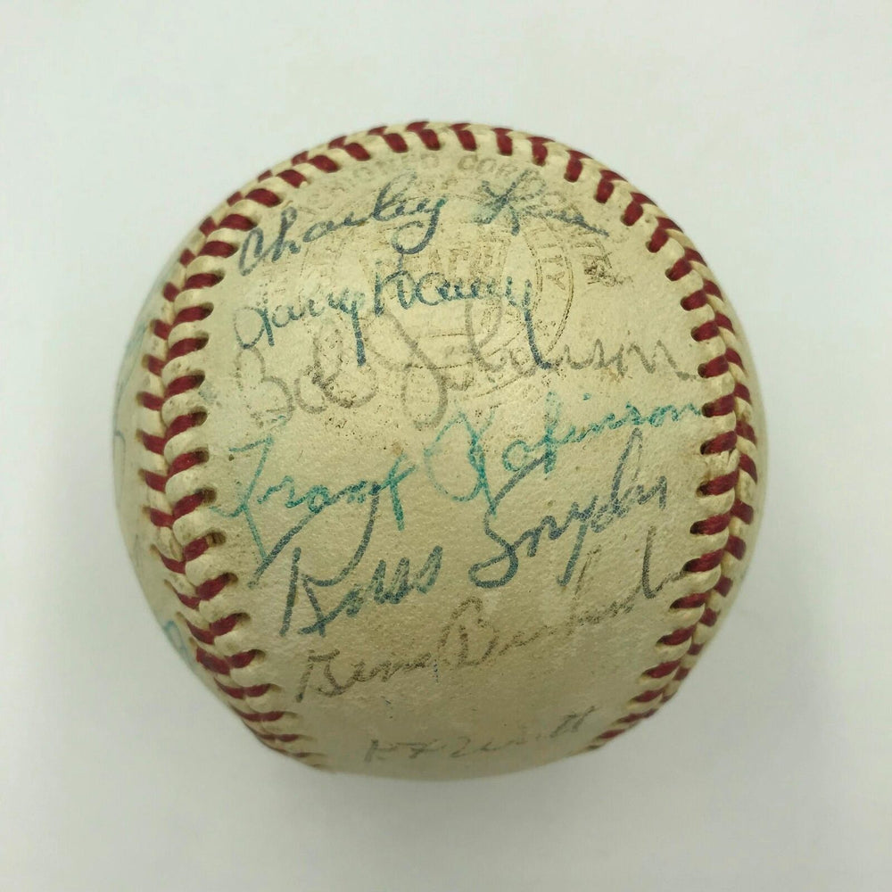 1966 Baltimore Orioles World Series Champs Team Signed AL Baseball With JSA COA