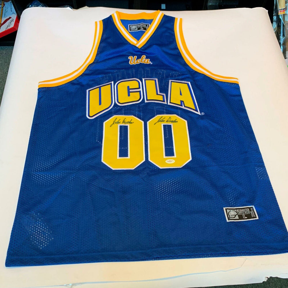 Rare John Wooden 4X Quadruple Signed UCLA Bruins Jersey JSA COA