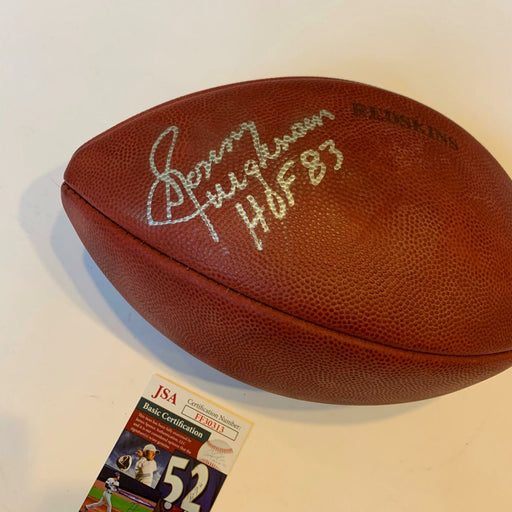 Sonny Jurgensen Hall Of Fame 1983 Signed Authentic NFL Wilson Football JSA COA