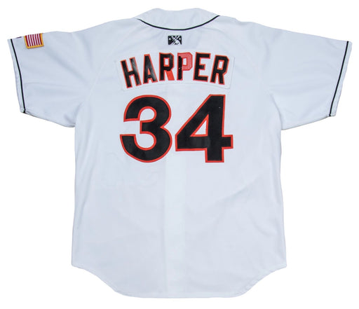 2011 Bryce Harper Rookie Game Used Washington Nationals Minor League Suns Jersey