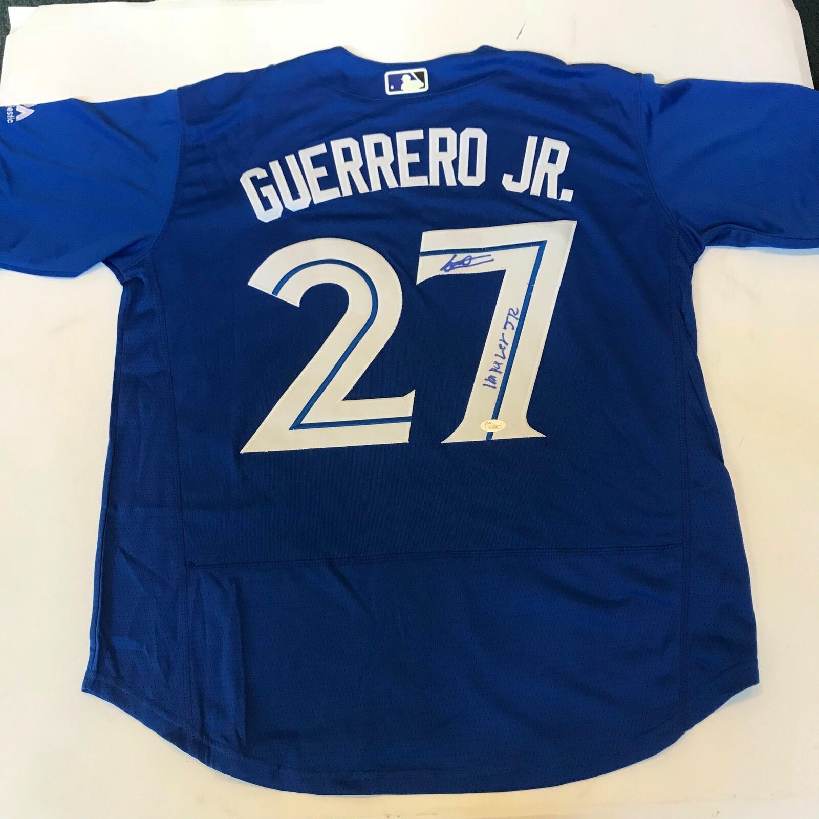 Vladimir Guerrero Jr Impaler Jr Signed Inscribed Toronto Blue Jays J —  Showpieces Sports