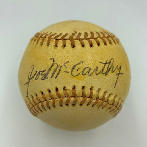 Joe Mccarthy Single Signed Autographed Baseball With JSA COA RARE Yankees HOF
