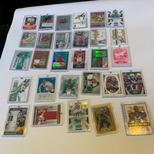 Huge Lot Of 176 Baseball Basketball Football Cards Many Auto & Game Used Cards