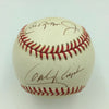 Cal Ripken Jr. Cal Ripken Sr. & Billy Ripken Signed Autographed Baseball JSA COA