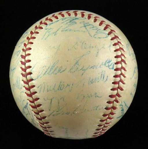 Beautiful 1953 All Star Game AL Team Signed Baseball Mickey Mantle JSA COA