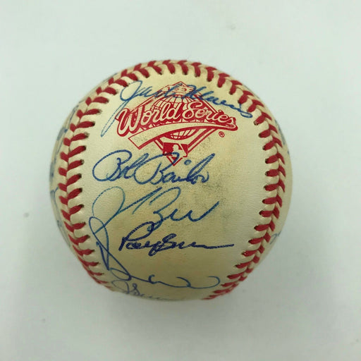 1992 Toronto Blue Jays World Series Champs Team Signed W.S. Baseball JSA COA