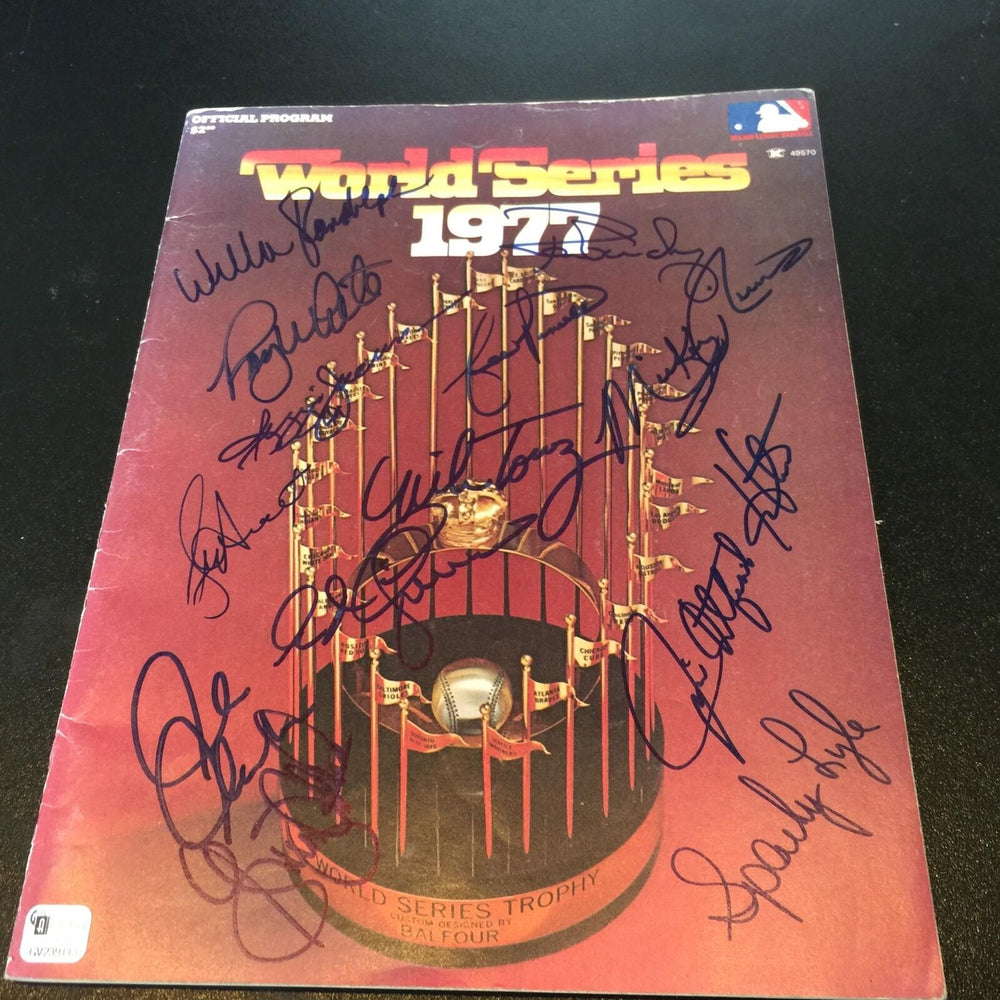 1977 New York Yankees Signed Autographed Official World Series Program JSA COA